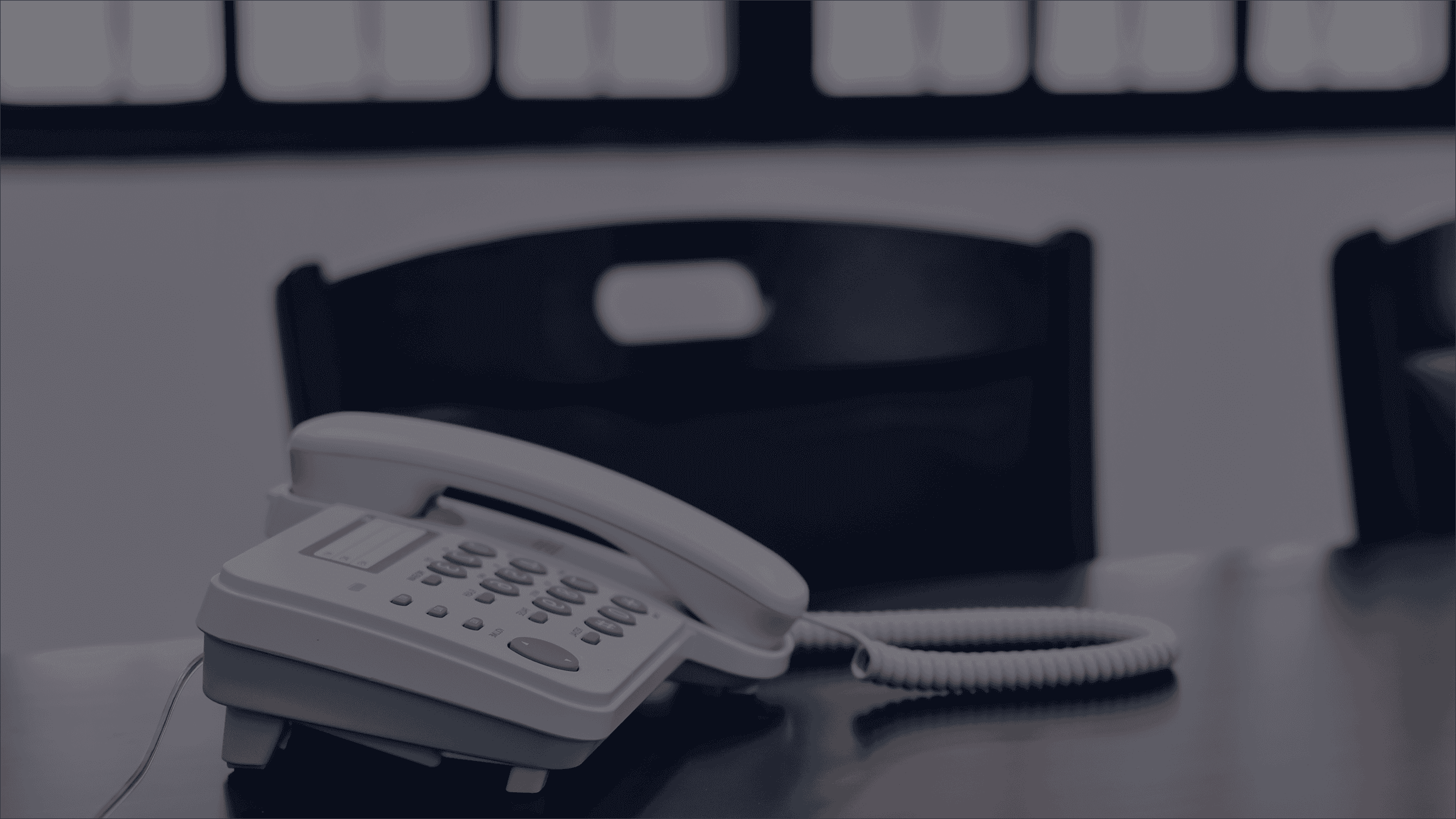 office phone on a desk